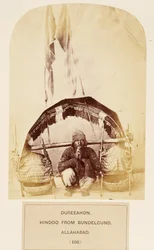 Dureeahon, Hindu aus Bundelcund, Allahabad, aus The People of India, von J. Forbes Watson, veröffentlicht 1868