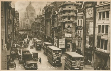 Fleet Street und St. Pauls Kathedrale, London