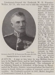 General Sir F W E Forestier-Walker, KCB, stellvertretender Gouverneur von Südafrika