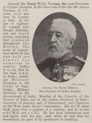 General Sir Henry Norman, neuer Gouverneur des Chelsea Hospital