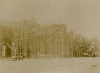 Allgemeine Ansicht der Poets Corner in der Westminster Abbey