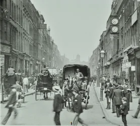 Hatton Garden: Blick nach Norden von Holborn Circus, London, 1895