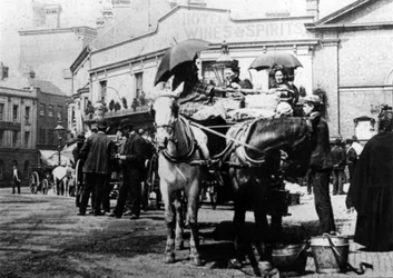 Pferdekutschen, Oxford Street, Kidderminster, 1910