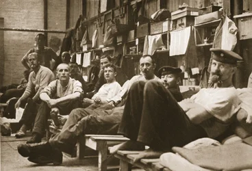 In den Quartieren, Handforth, Illustration aus Deutsche Gefangene in Großbritannien