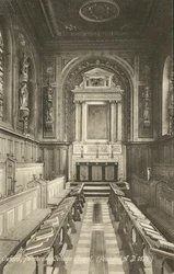 Innenraum, Pembroke College Chapel, Oxford, Oxfordshire