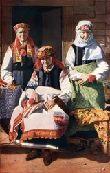Lettland: Bauernstickerinnen von Rucava