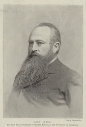Lord Acton, der neue Regius-Professor für moderne Geschichte an der Universität Cambridge