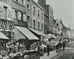 Lower Marsh: Blick nach Osten, 1896