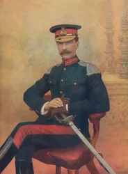 Generalmajor J. M. Babington. Kommandierender der ersten Kavalleriebrigade in Südafrika