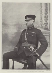 Generalmajor T Kelly-Kenny (Kommandeur der sechsten Division), der über siebzig von Cronjes Wagen mit einer großen Menge an Vorräten und Munition erbeutete