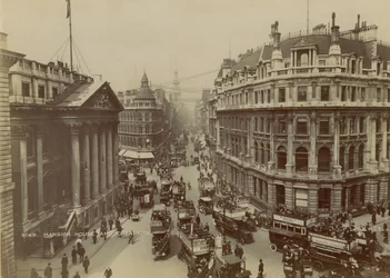 Mansion House, Queen Victoria Street und Cheapside, London