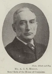 Herr A J S Milman, neuer Sekretär des House of Commons