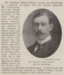 Mr Matthew White Ridley, Abgeordneter für Stalybridge