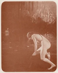 Nudistische Kunst: Seerosen