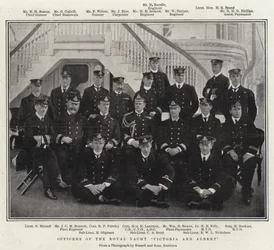 Offiziere der königlichen Yacht Victoria und Albert