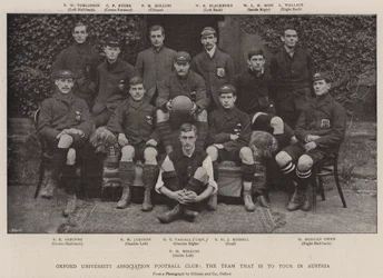 Oxford University Association Football Club, das Team, das nach Österreich touren wird