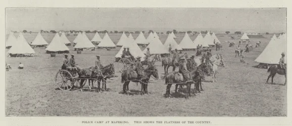 Polizeilager in Mafeking