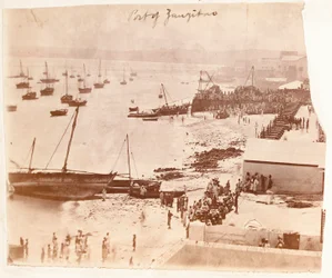 Hafen von Sansibar, aus einem Album von Henry Morton Stanley