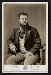 Porträt von Mr. Godfrey Freeman, Indigo-Pflanzer, Lohurria, Bihar, fotografiert in Kalkutta
