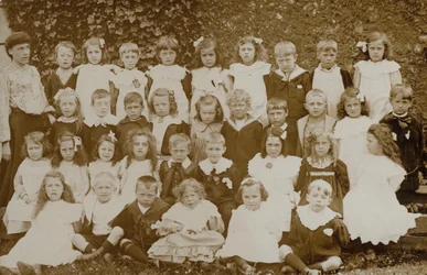 Schulkinder, Norfolk, frühes 20. Jahrhundert