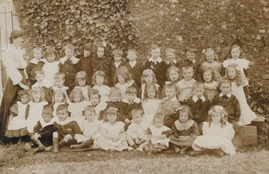 Schulkinder, Norfolk, frühes 20. Jahrhundert