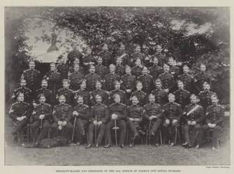 Sergeant-Majors und Sergeants der 10. (Prince of Wales
