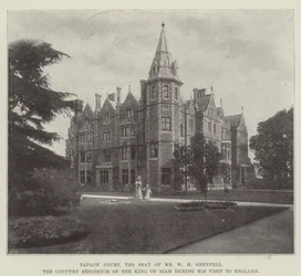 Taplow Court, der Sitz von Mr. W. H. Grenfell, die Landresidenz des Königs von Siam während seines Besuchs in England