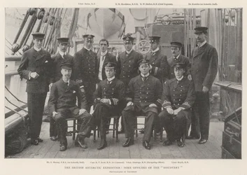 Die britische Antarktis-Expedition, einige Offiziere der Discovery