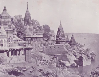 Der Verbrennungs-Ghat, Benares