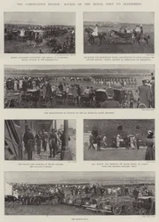 Die Krönungsparade, Szenen des königlichen Besuchs in Aldershot