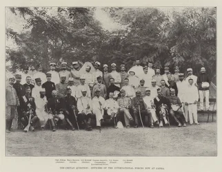 Die kretische Frage, Offiziere der internationalen Streitkräfte in Canea