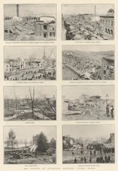 Der Zyklon in Louisville, Kentucky, Vereinigte Staaten
