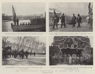 Die Französisch-Italienischen Festlichkeiten in Toulon und Nizza