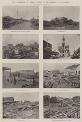 Der Hurrikan in Texas, Szenen der Verwüstung in Galveston