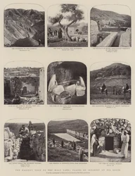 Der Besuch des Kaisers im Heiligen Land, Szenen von Interesse auf seiner Route