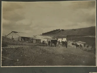 Die Messe, wahrscheinlich an der Schallmessstation in den Vogesen, 1915