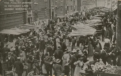 Der Geflügelmarkt, Petticoat Lane, Sonntagmorgen