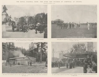 Die königliche Kolonialreise, der Herzog und die Herzogin von Cornwall in Ottawa