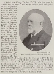 Der verstorbene Admiral Sir Henry Fairfax