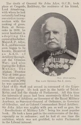 Der verstorbene General Sir J Adye