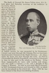 Der verstorbene General Sir J. Talbot Airey