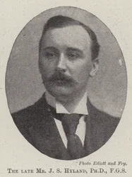 Der verstorbene Herr J. S. Hyland, PhD, FGS