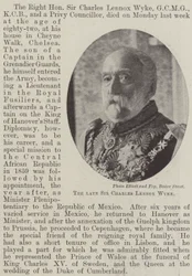 Der verstorbene Sir Charles Lennox Wyke