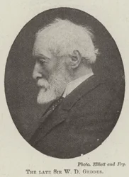 Der verstorbene Sir W D Geddes