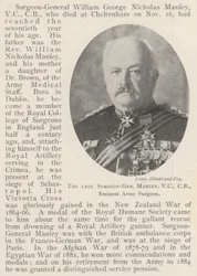 Der verstorbene Generalchirurg Manley, VC, CB, bedeutender Armeechirurg