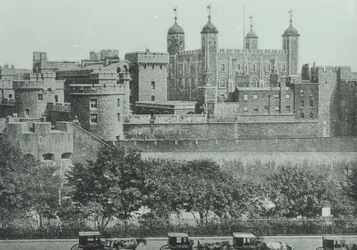 Tower Hill: Blick auf den Tower of London, 1895