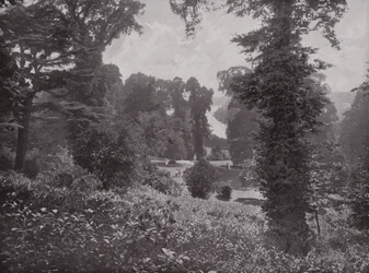Blick von den Terrassengärten, Richmond, flussaufwärts