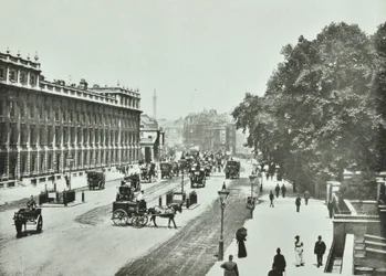 Whitehall, Westminster LB: Blick nach Norden, 1890