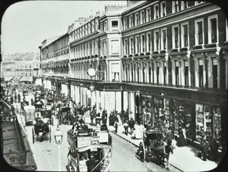 Whiteleys, Westbourne Grove, Westminster LB: Blick nach Westen, 1895