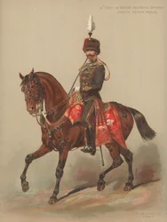 10. Prince of Waless Own Royal Hussars, Offizier, Paradeuniform